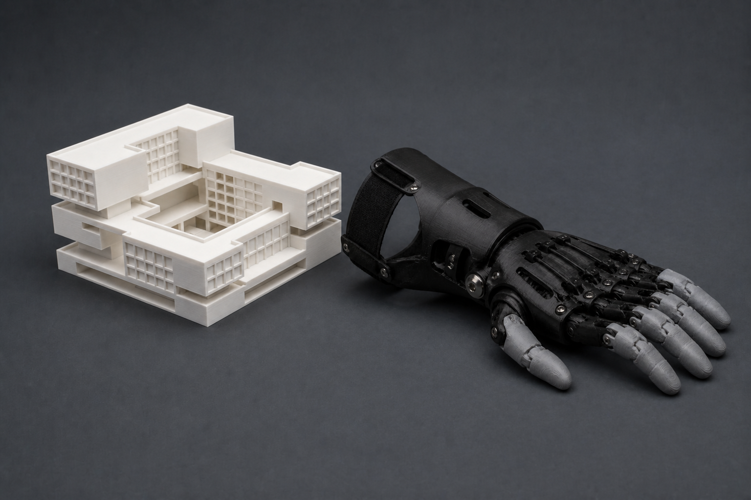 Plastico architettonico e componenti stampati in 3D — settori Castalia Lab