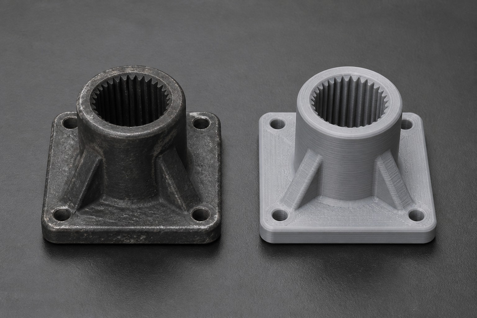 Originale e pezzo riprodotto in stampa 3D — Castalia Lab
