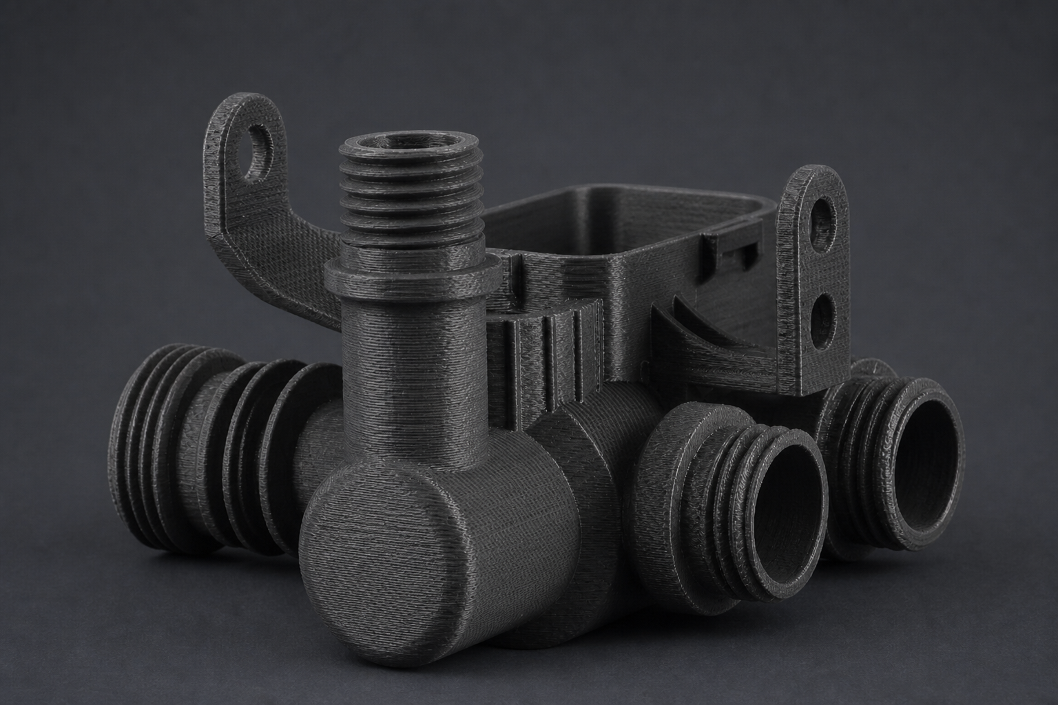 Manifold industriale stampato in 3D — Castalia Lab Roma