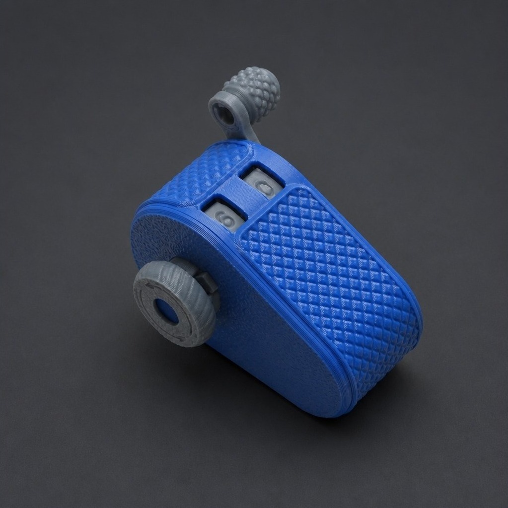 Small Mechanical Counter: ruote numeriche e manovella